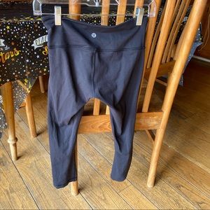Cropped Lululemon Leggings Black